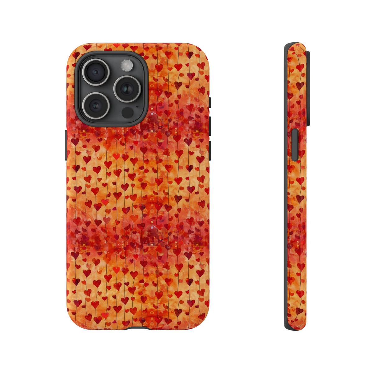 Heart Pattern Phone Case – Stylish & Loving Design for Your Device 827