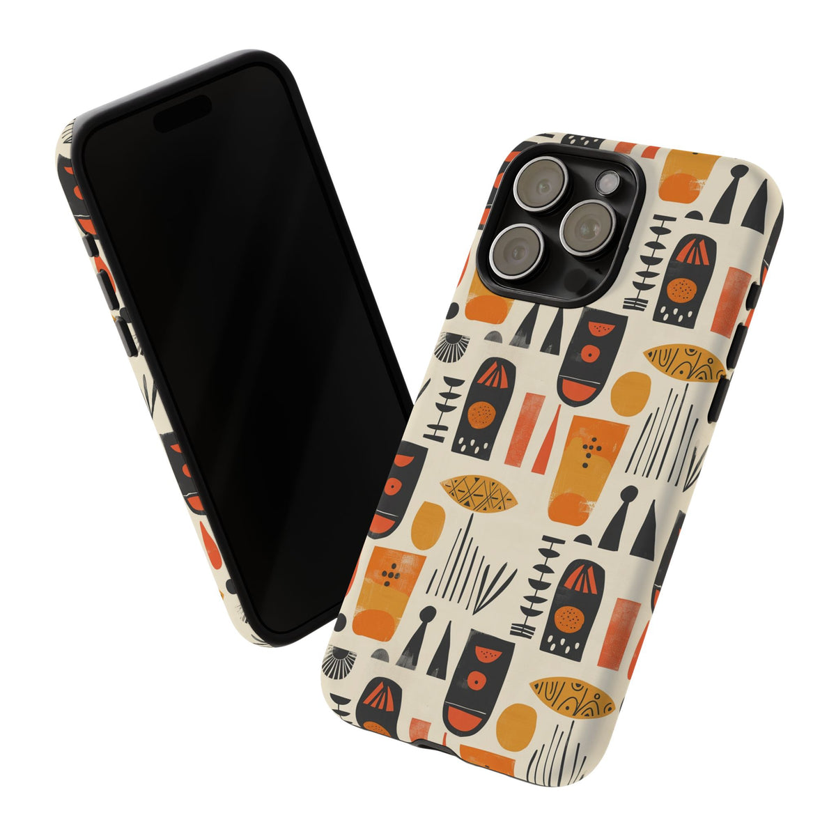 Stylish African Pattern Phone Case – Unique and Vibrant Protection 208