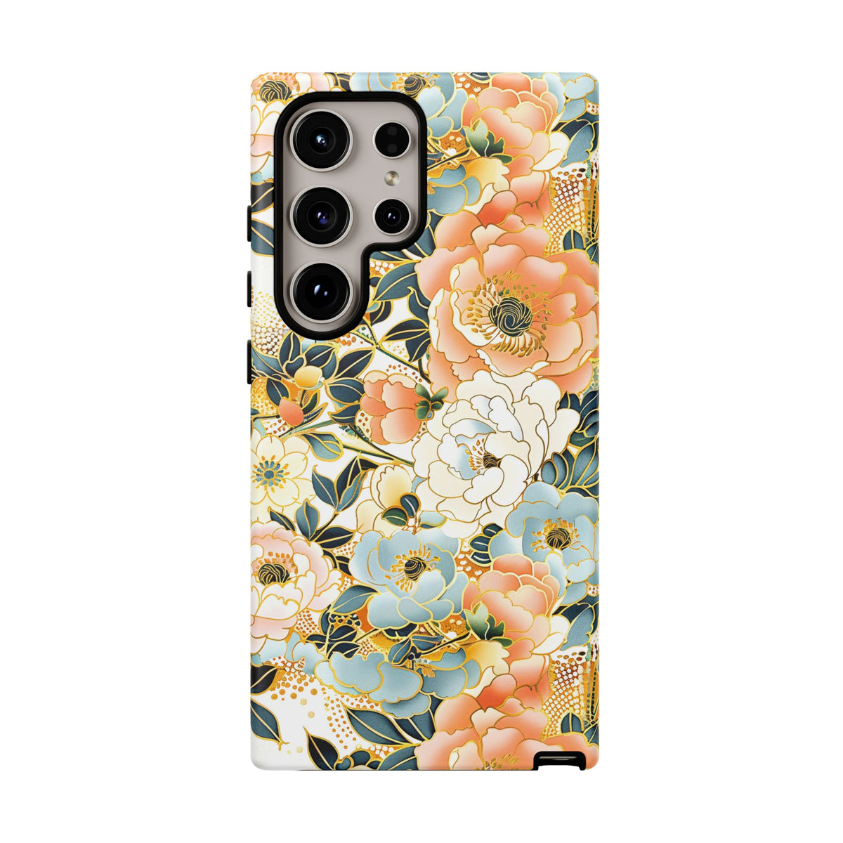 Japanese Blossom Asian Floral Design Phone Case – Elegant Floral Phone Cover 5