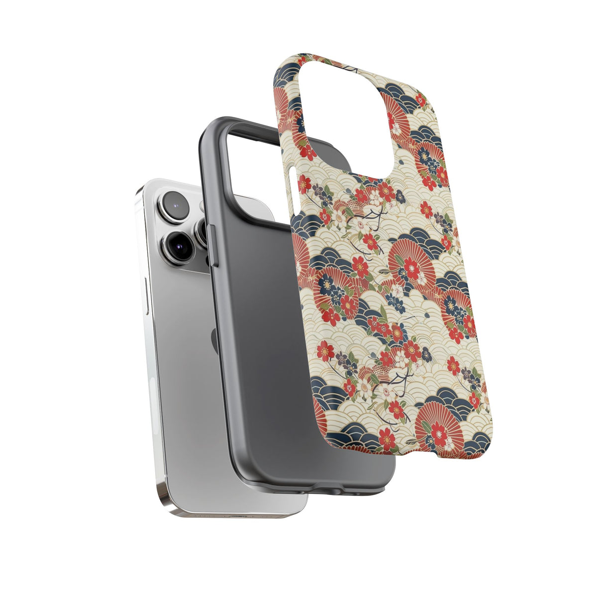 Japanese Pattern Phone Case – Elegant & Timeless Design for Your Phone 124