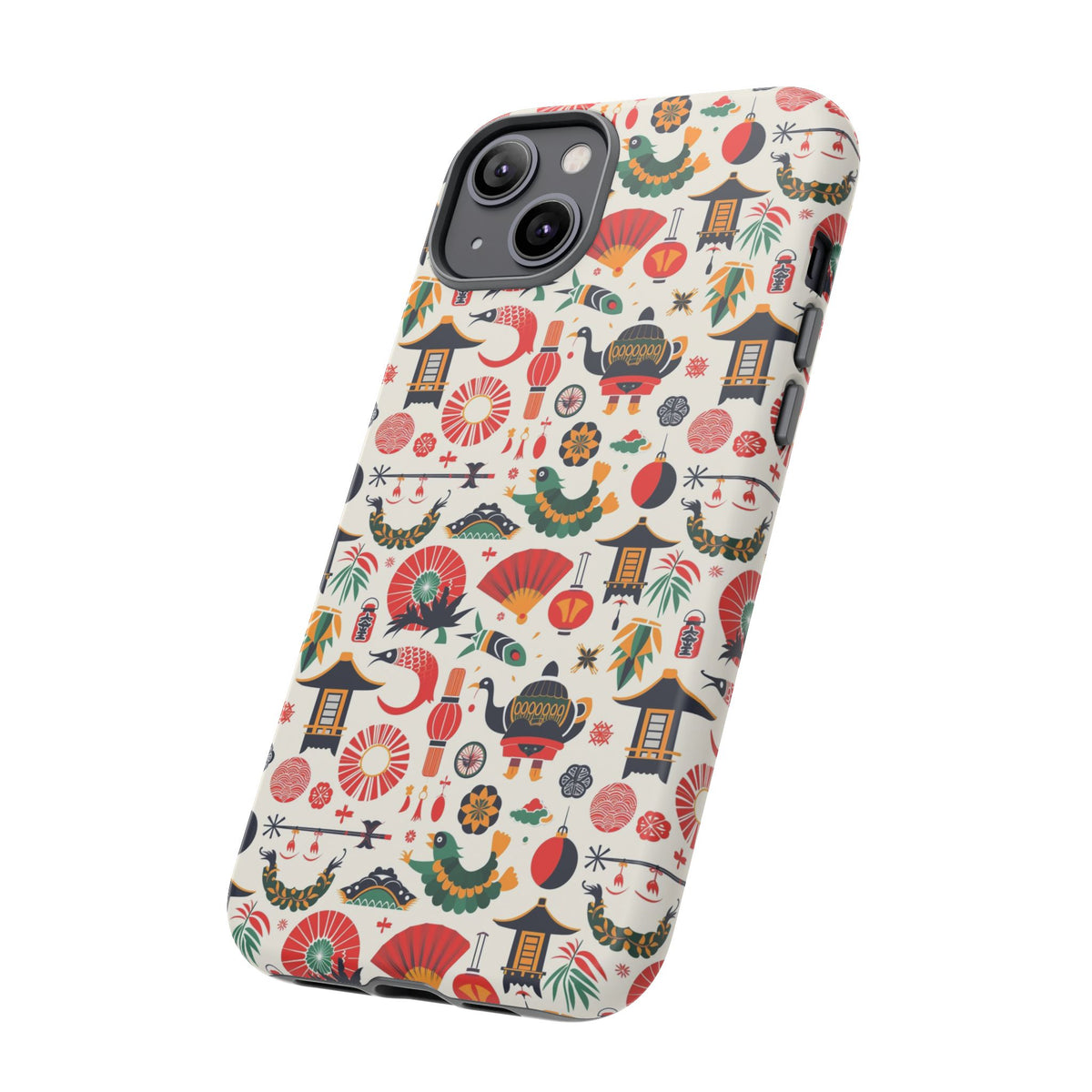 Japanese Pattern Phone Case – Elegant & Timeless Design for Your Phone 461