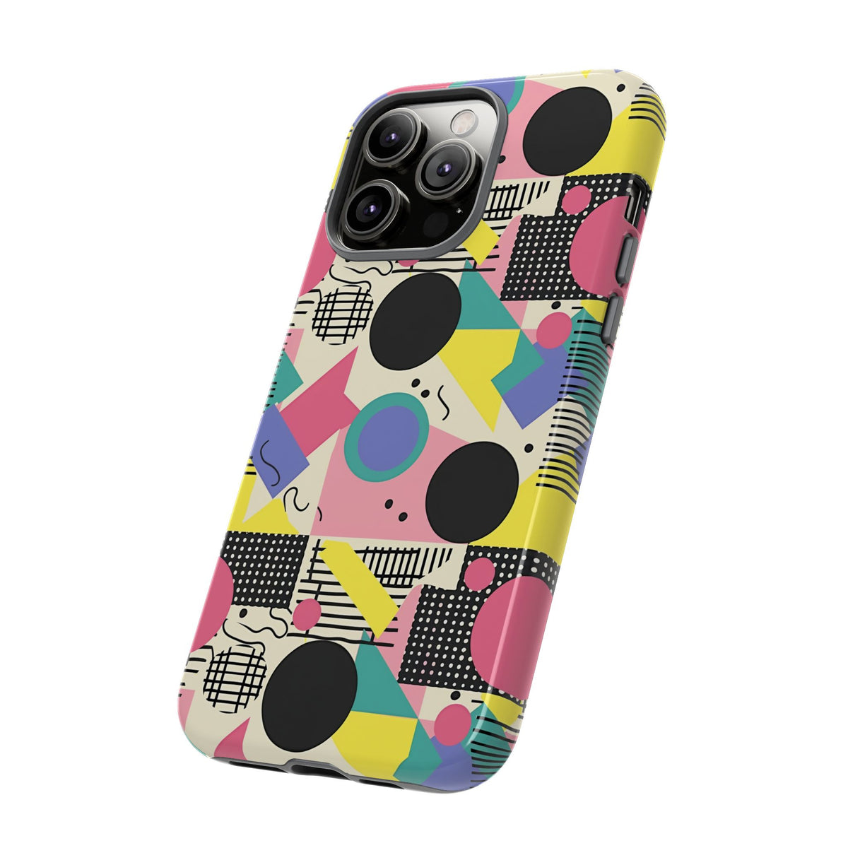 90s Themed Seamless Pattern Phone Case – Embrace Retro Style and Protection 228