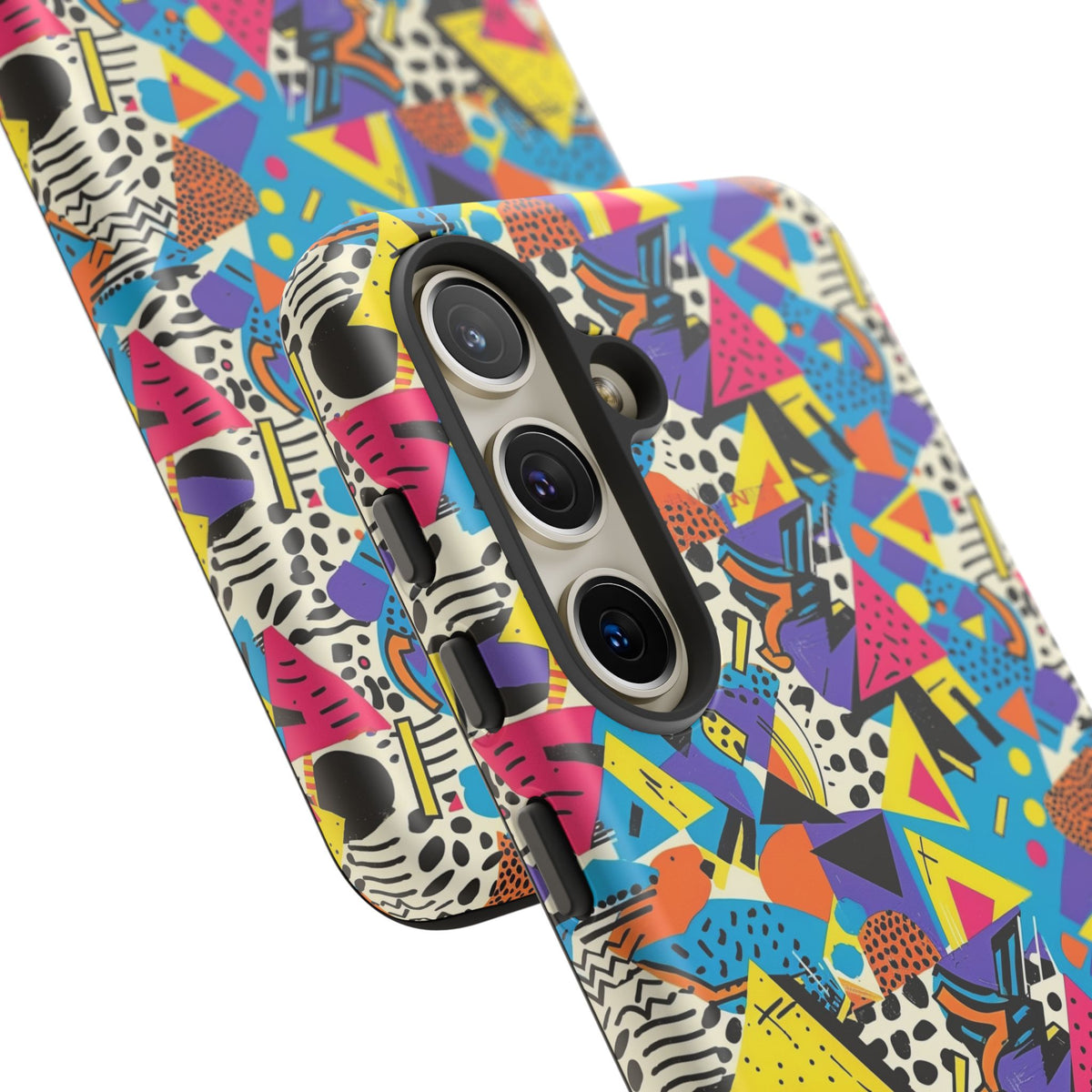 90s Themed Seamless Pattern Phone Case – Embrace Retro Style and Protection 231