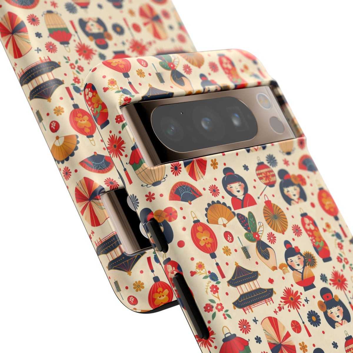 Japanese Pattern Phone Case – Elegant & Timeless Design for Your Phone 090