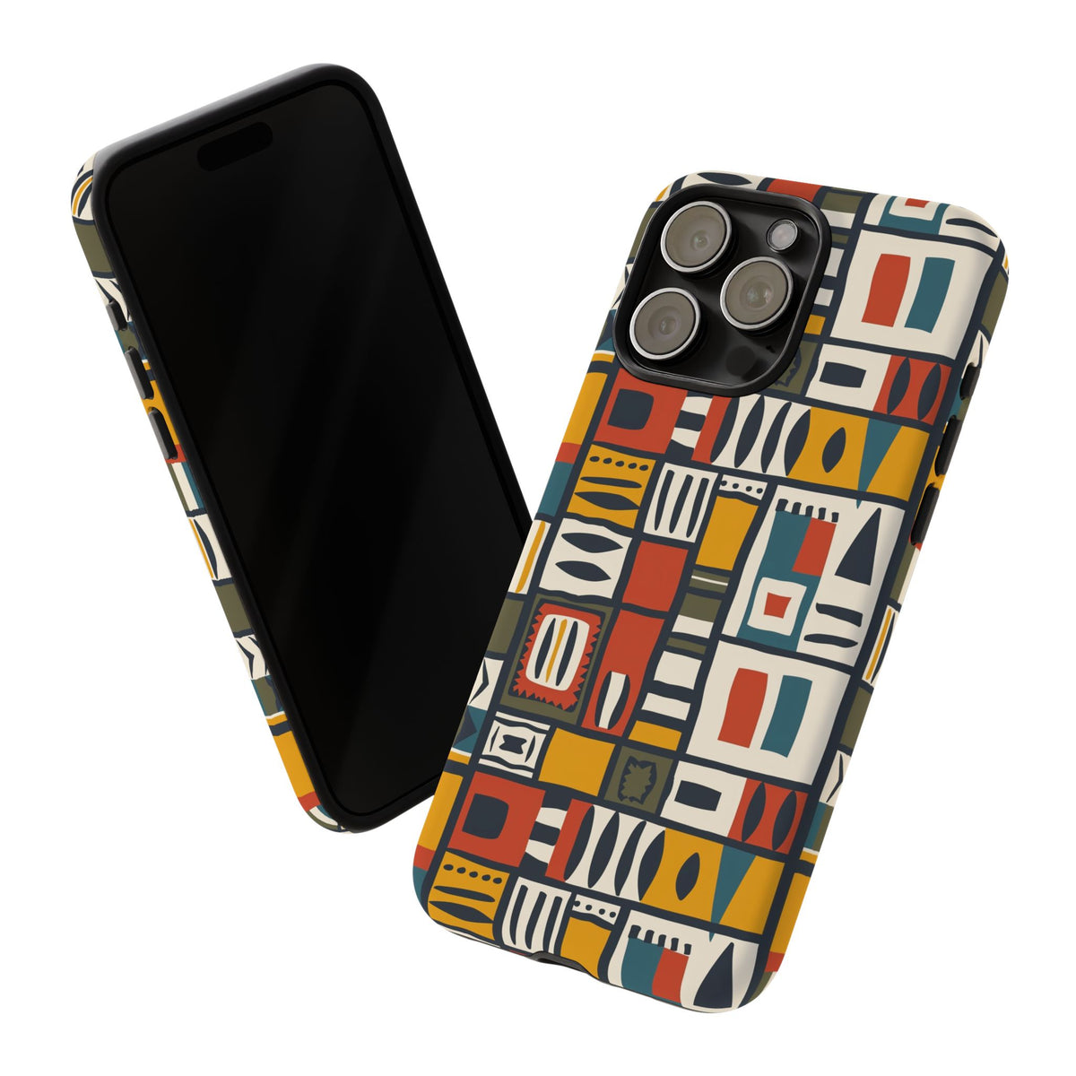 Stylish African Pattern Phone Case – Unique and Vibrant Protection 013