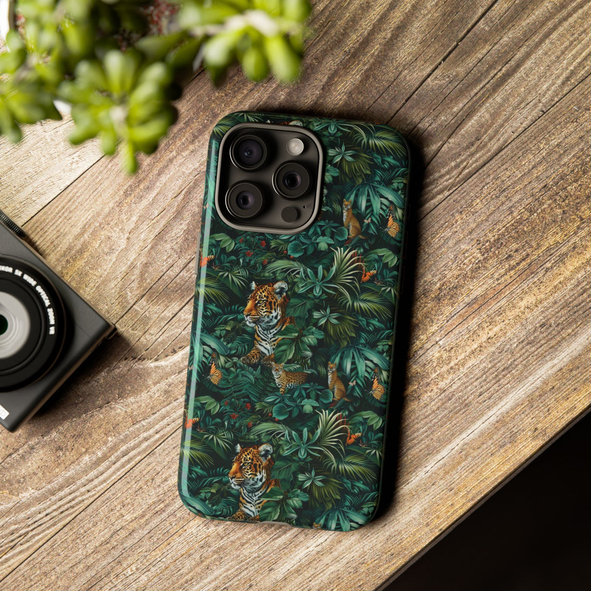 Jungle Pattern Phone Case – Exotic & Lush Design for Your Phone 326