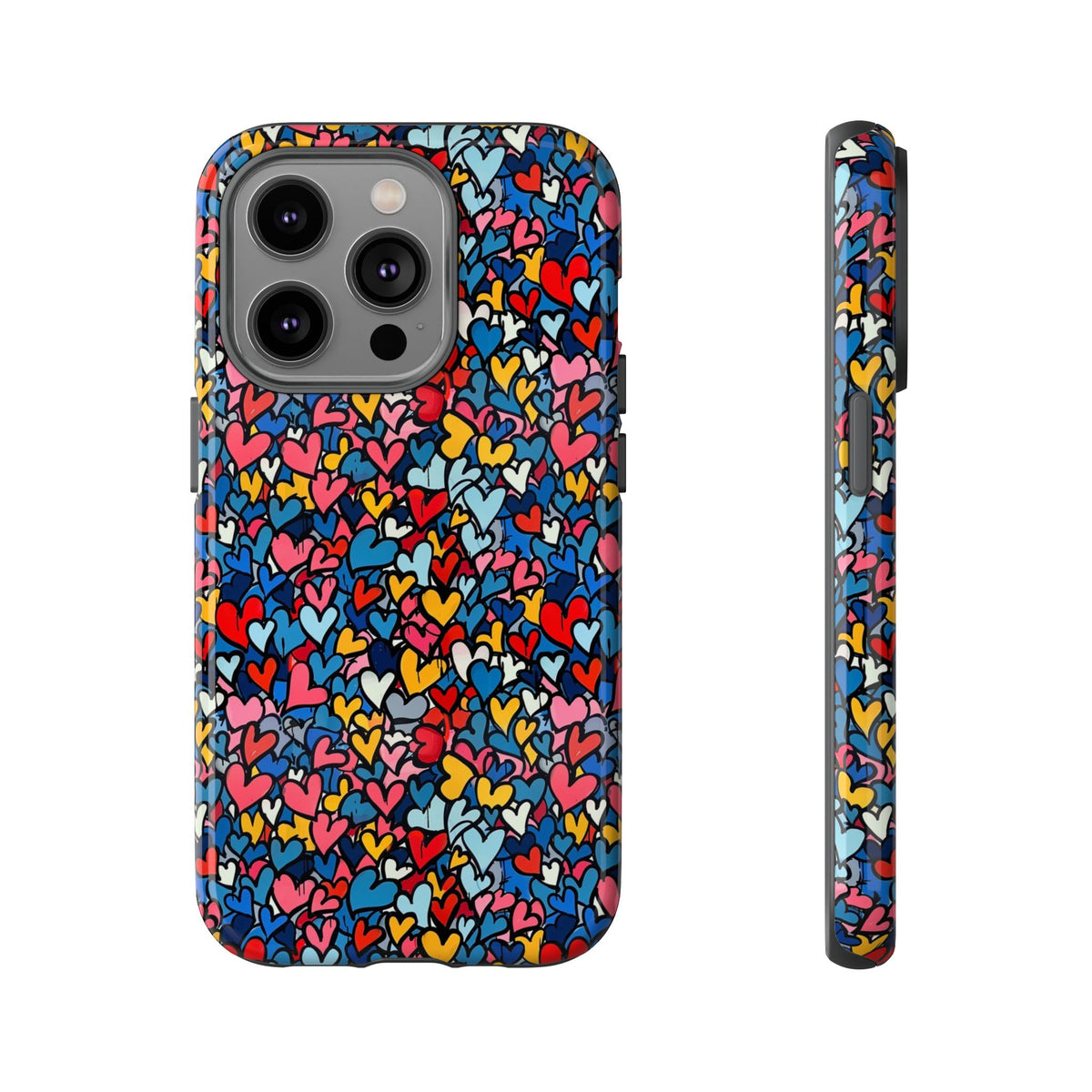 Heart Pattern Phone Case – Stylish & Loving Design for Your Device 820