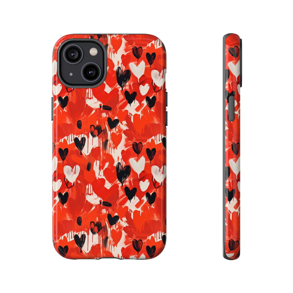 Heart Pattern Phone Case – Stylish & Loving Design for Your Device 355