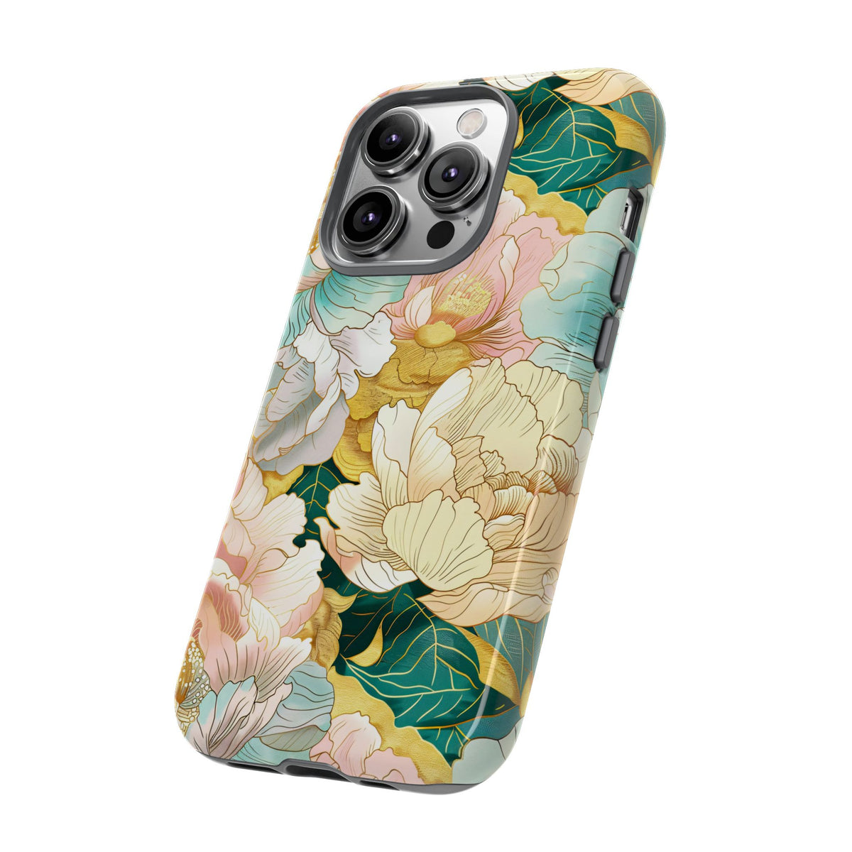 Japanese Blossom Asian Floral Design Phone Case – Elegant Floral Phone Cover