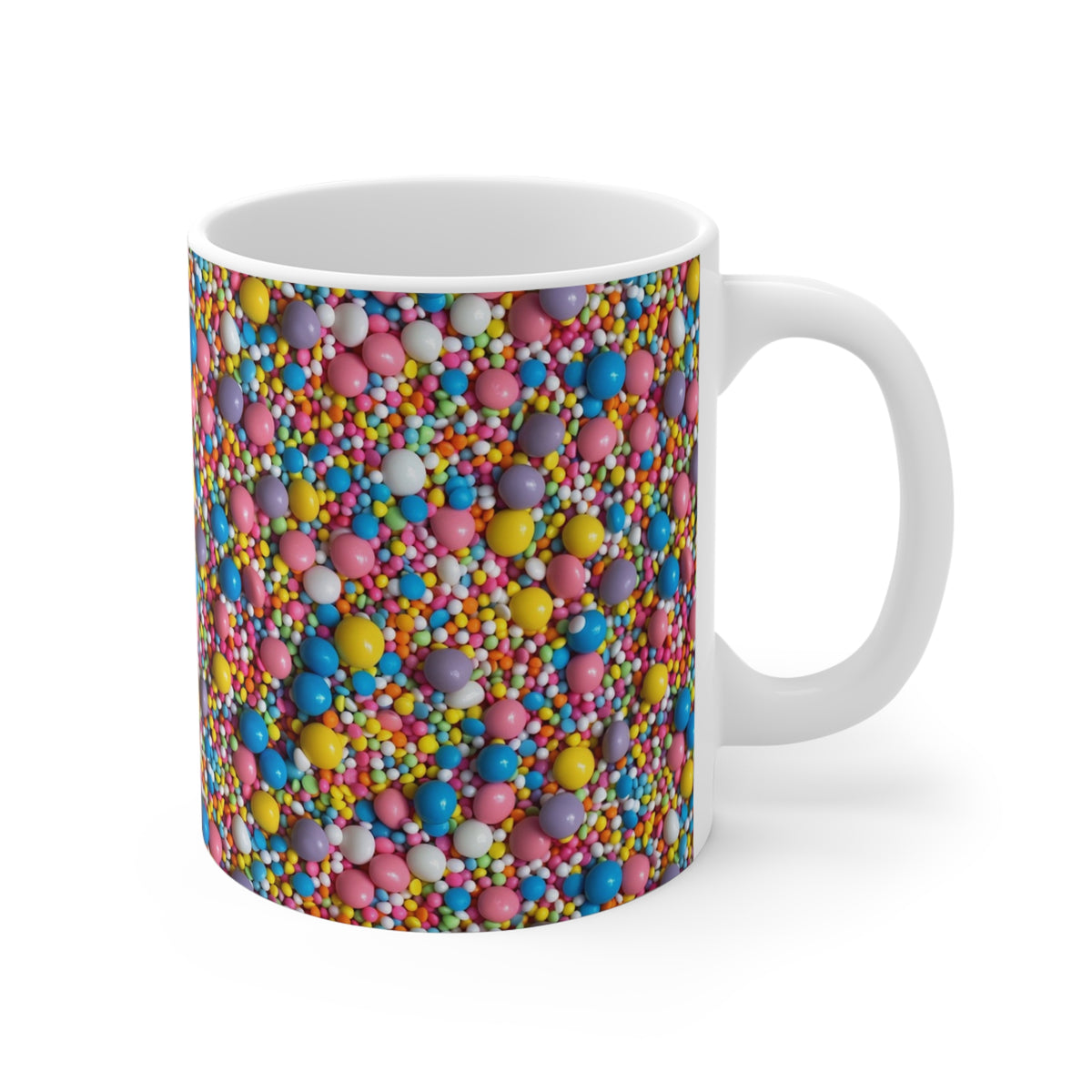 Colorful All-Over Candy Theme Coffee Mug Fun Ceramic Drinkware 114