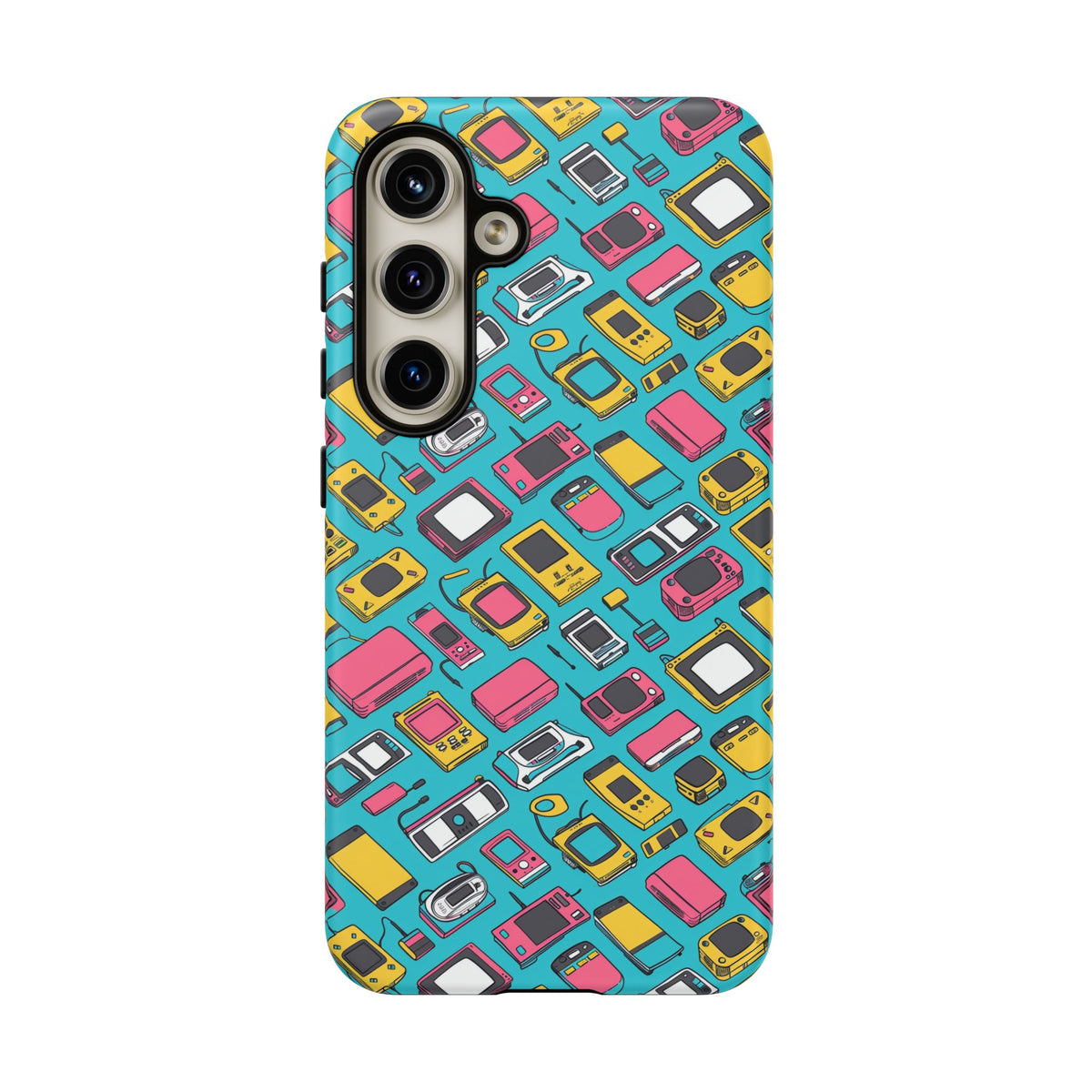 90s Themed Seamless Pattern Phone Case – Embrace Retro Style and Protection 237