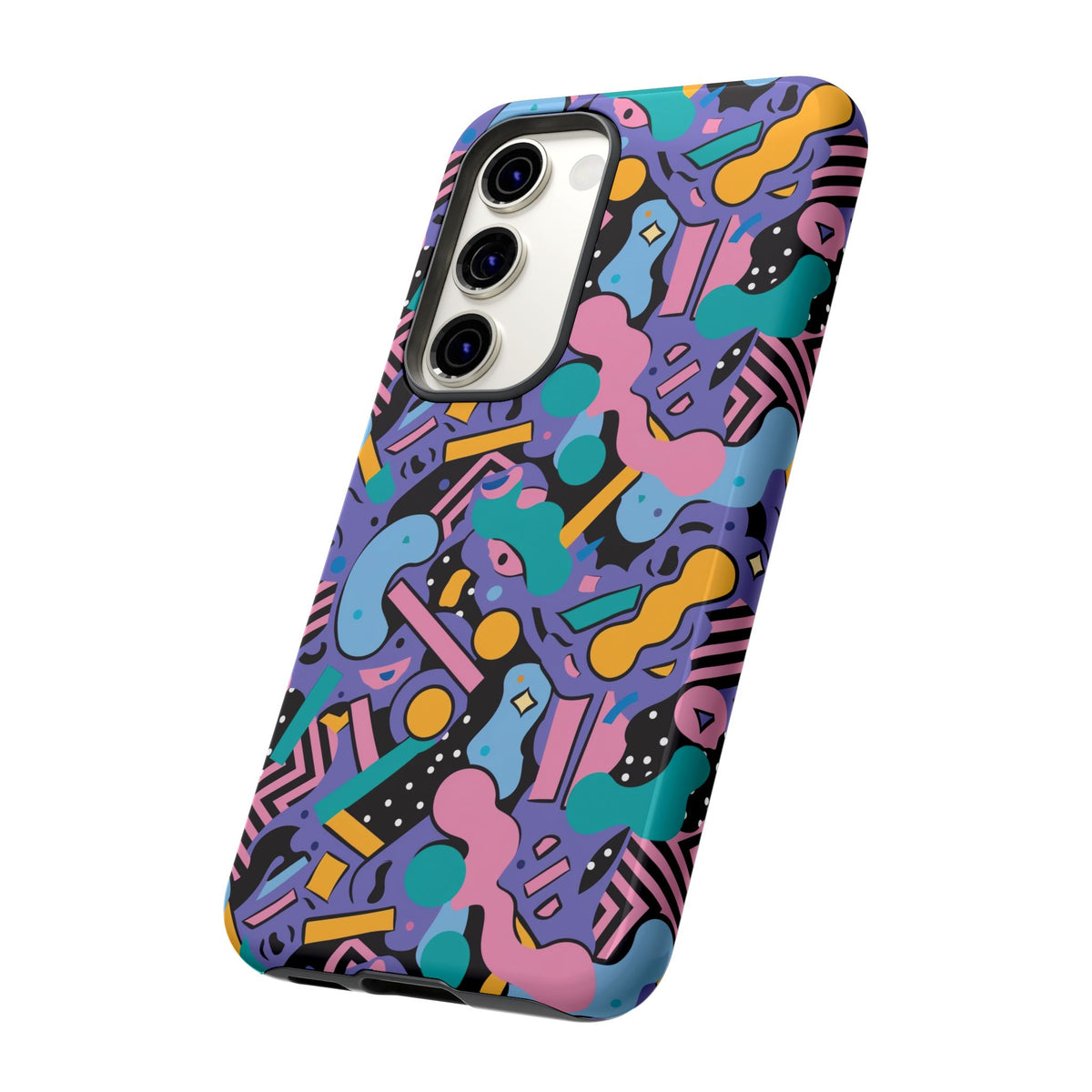 90s Themed Seamless Pattern Phone Case – Embrace Retro Style and Protection 234