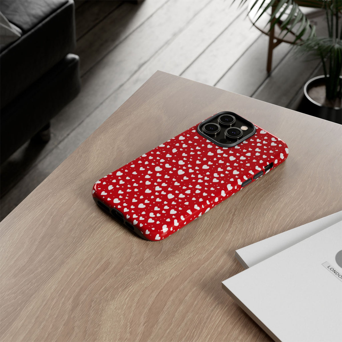 Heart Pattern Phone Case – Stylish & Loving Design for Your Device 819