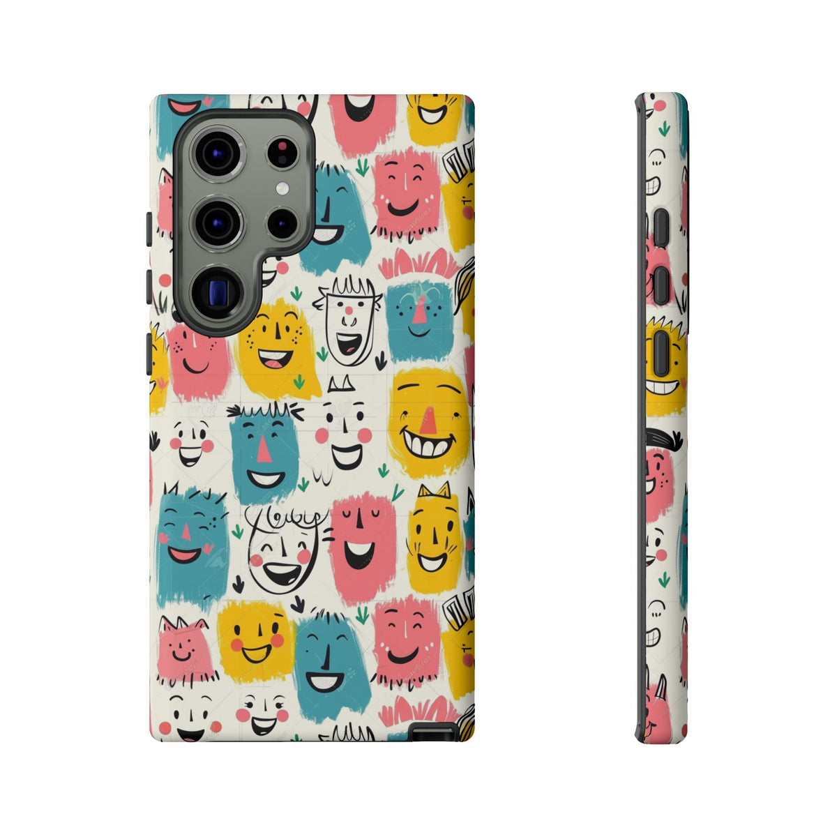 Happy Faces Phone Case – Joyful and Cheerful Design for a Bright Look