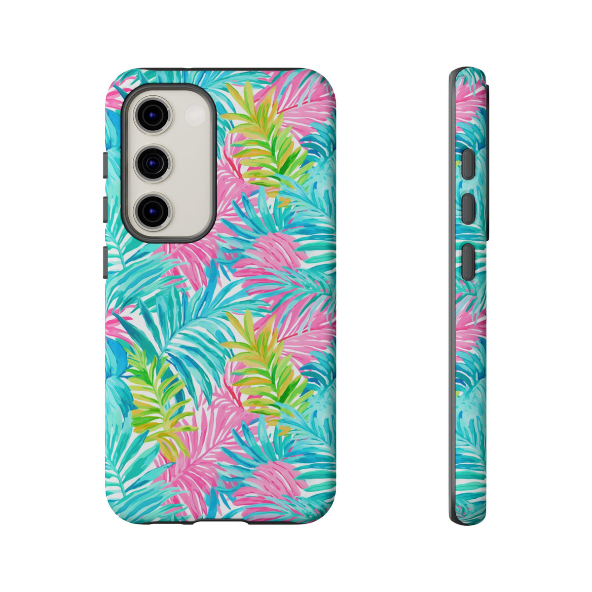 Vibrant Summer Leaves Phone Case – Colorful & Durable Summer Design