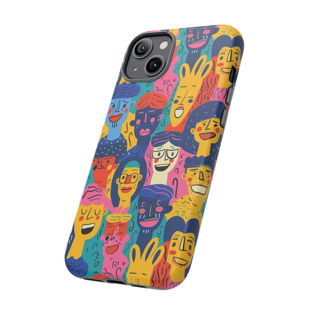 Happy Faces Phone Case – Joyful and Cheerful Design for a Bright Look 6