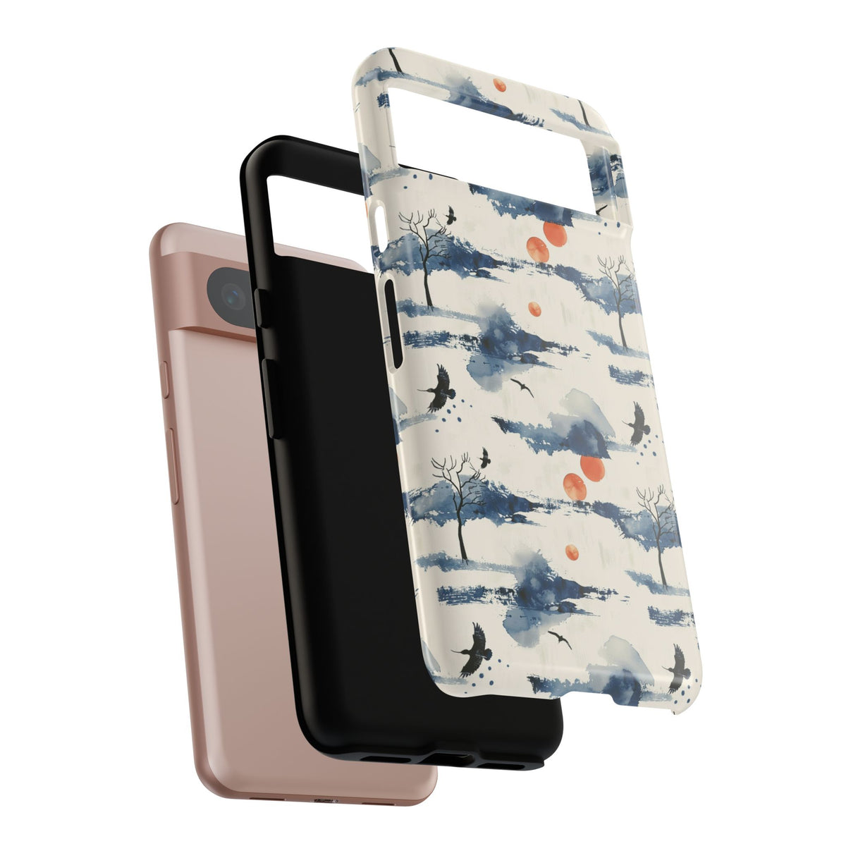 Japanese Pattern Phone Case – Elegant & Timeless Design for Your Phone 030