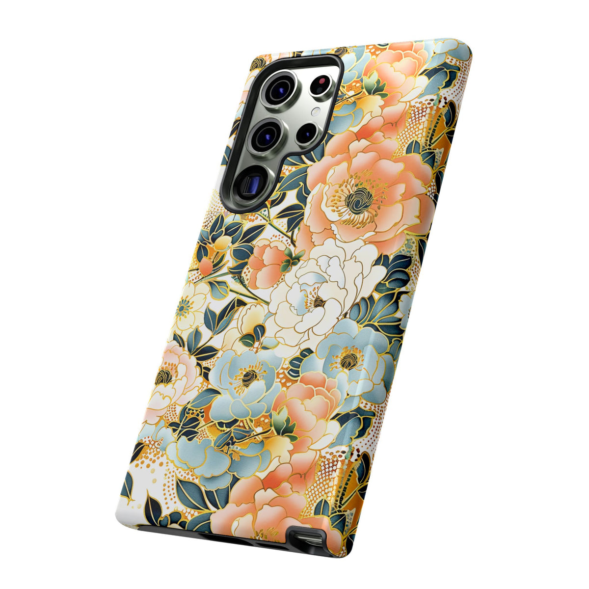 Japanese Blossom Asian Floral Design Phone Case – Elegant Floral Phone Cover 5