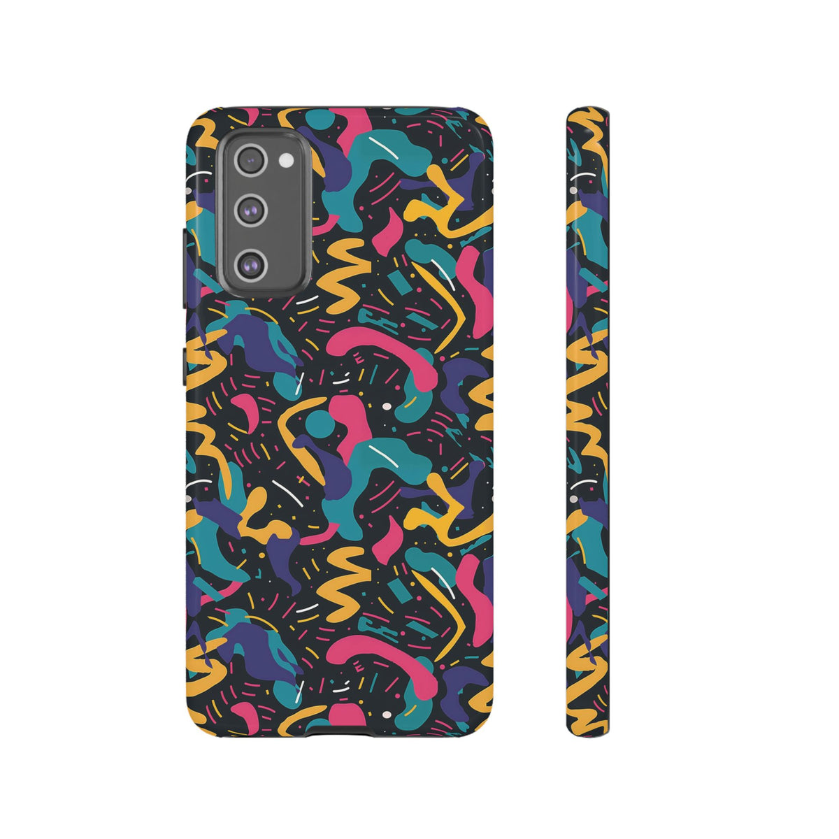 90s Themed Seamless Pattern Phone Case – Embrace Retro Style and Protection 235