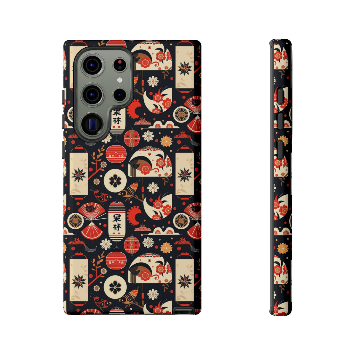 Japanese Pattern Phone Case – Elegant & Timeless Design for Your Phone 069