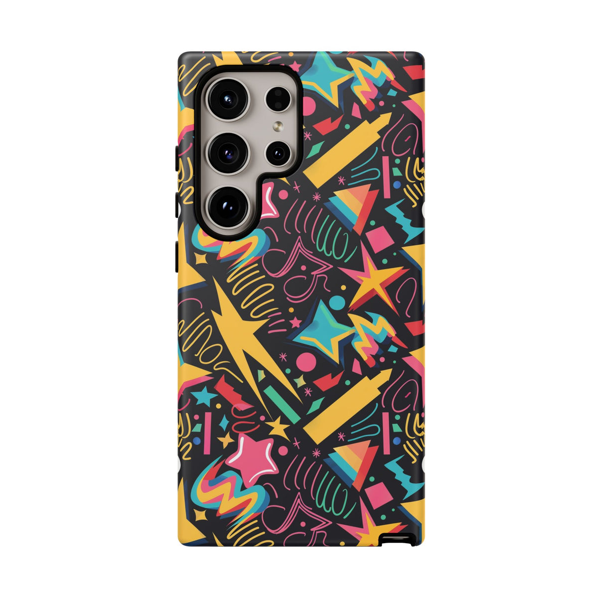 90s Themed Seamless Pattern Phone Case – Embrace Retro Style and Protection 232