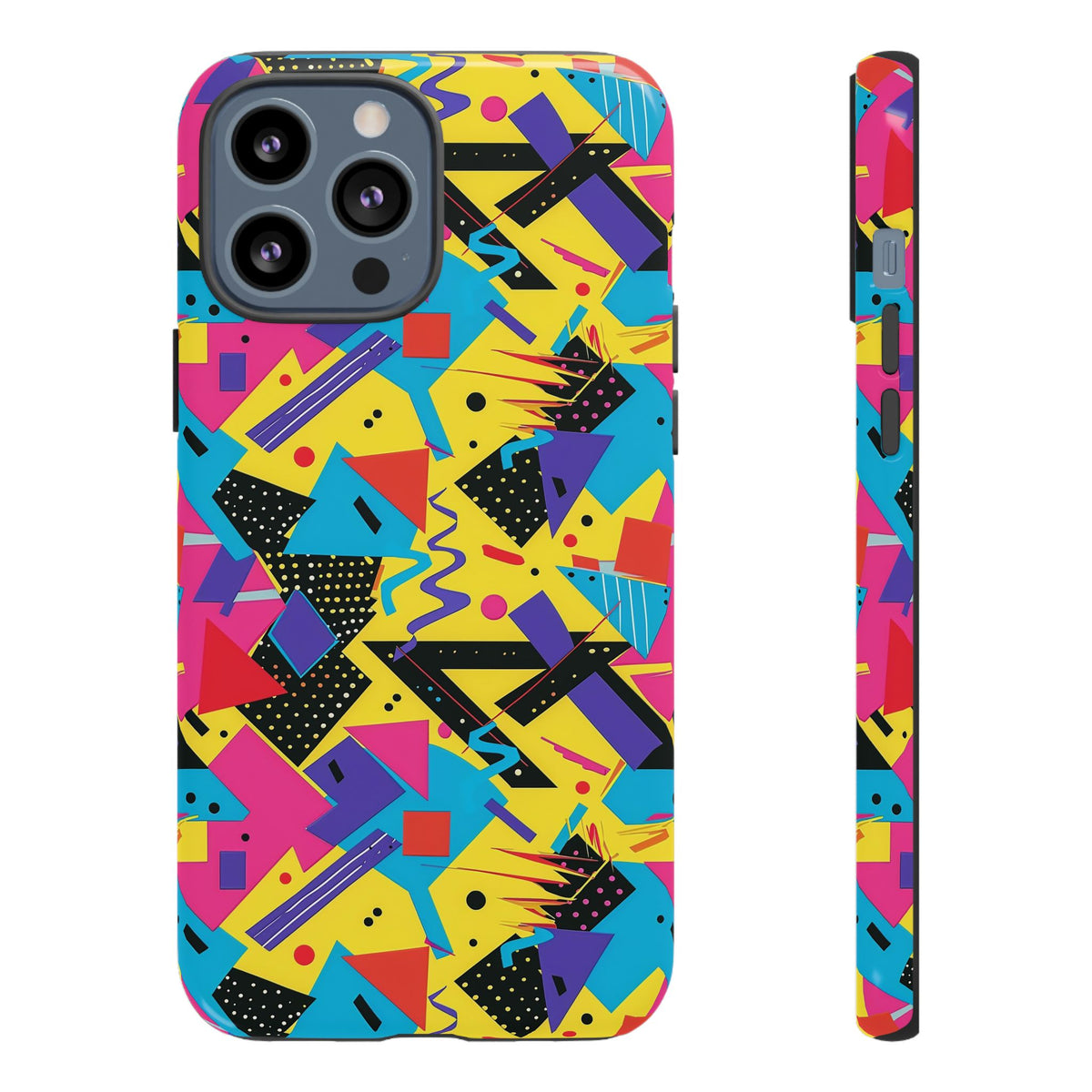 90s Themed Seamless Pattern Phone Case – Embrace Retro Style and Protection 223