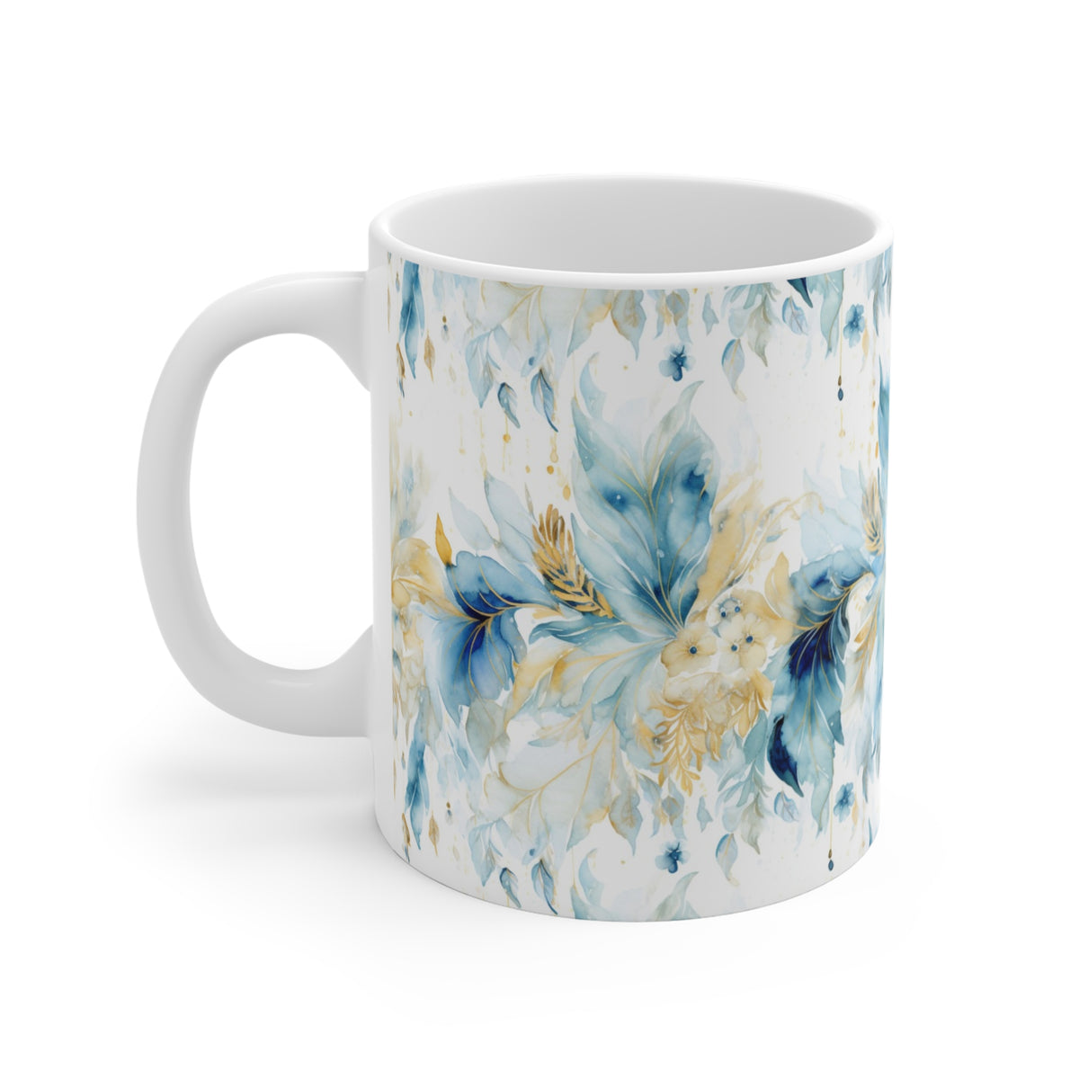 Various Watercolor Design All Over Coffee Mug – Unique Artistic Ceramic Coffee Cup 110