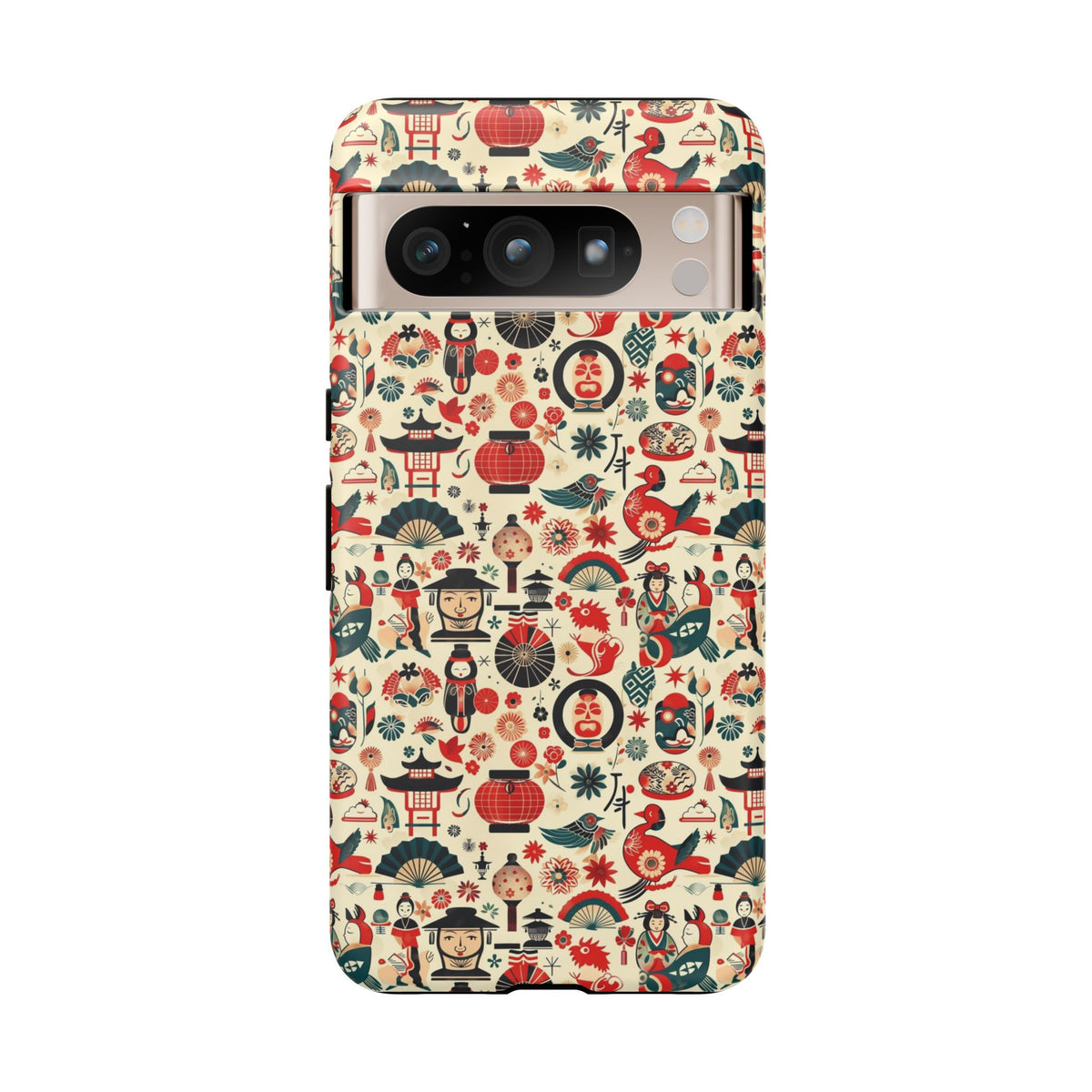 Japanese Pattern Phone Case – Elegant & Timeless Design for Your Phone 471