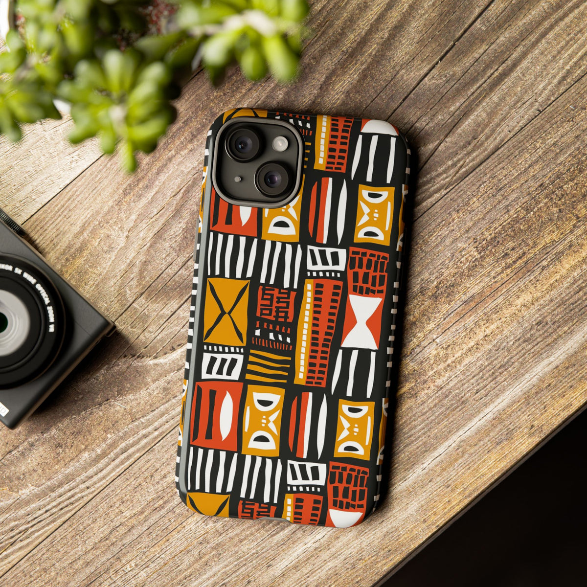 Stylish African Pattern Phone Case – Unique and Vibrant Protection 136