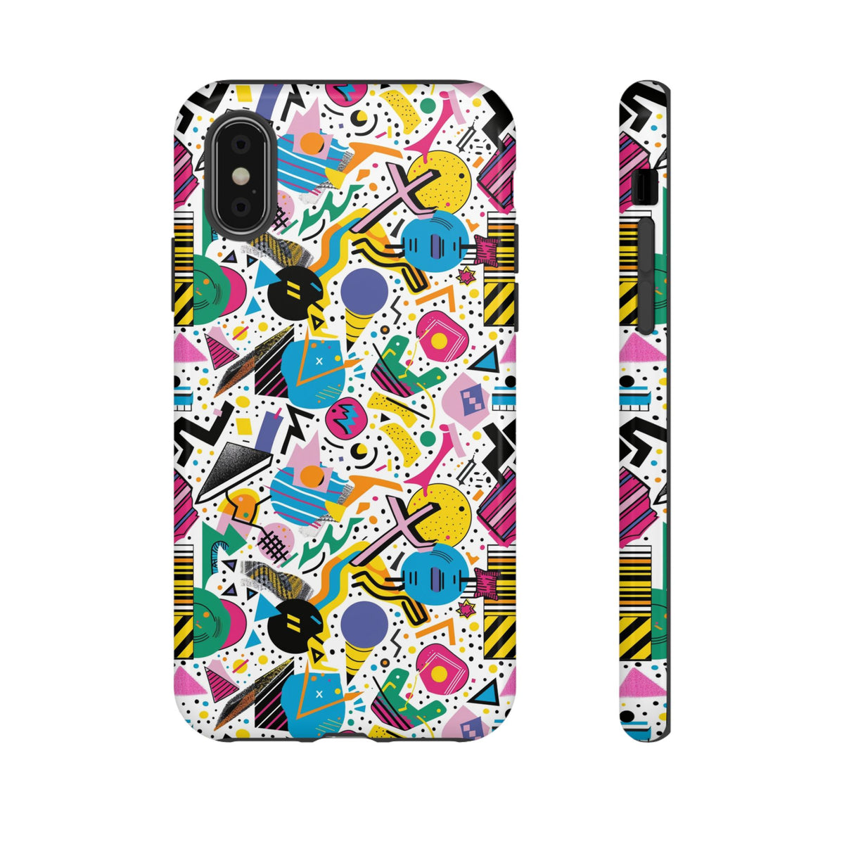 90s Themed Seamless Pattern Phone Case – Embrace Retro Style and Protection 225