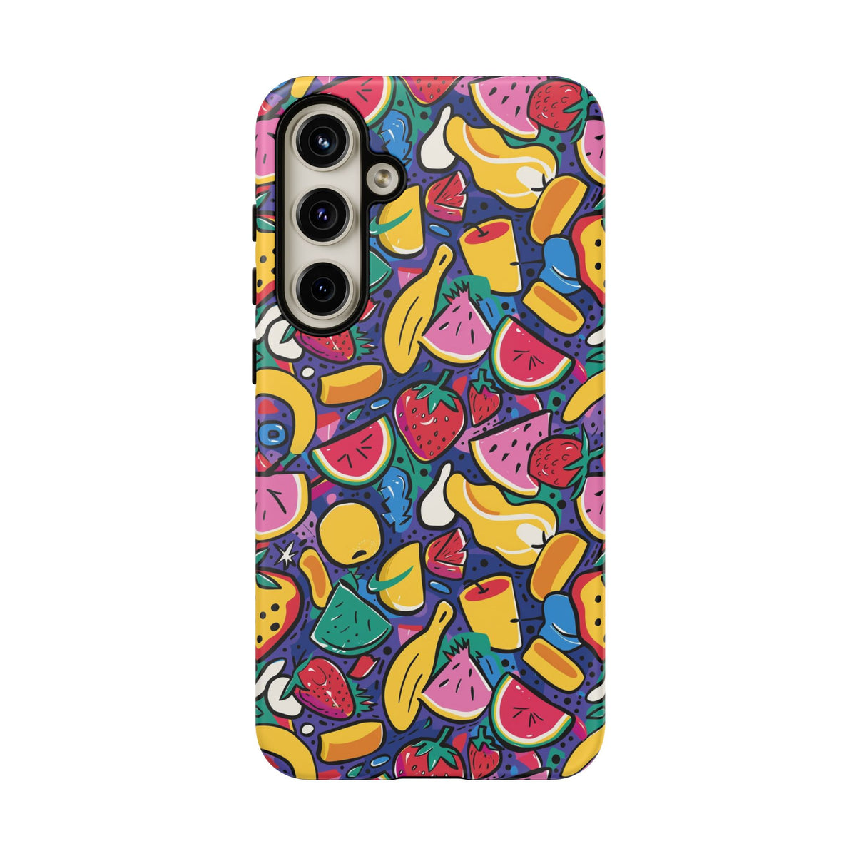 90s Themed Seamless Pattern Phone Case – Embrace Retro Style and Protection 316