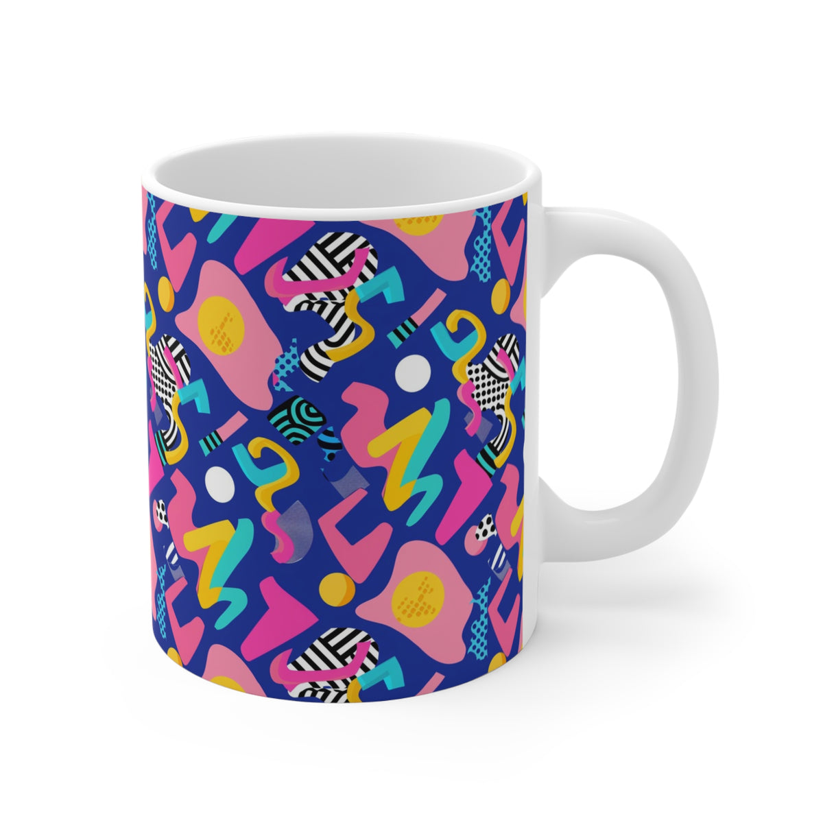 90s Retro Coffee Mug - Full Wrap Design 593