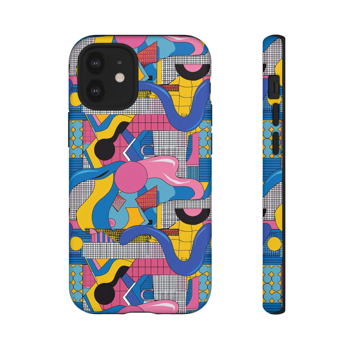 90s Themed Seamless Pattern Phone Case – Embrace Retro Style and Protection 224