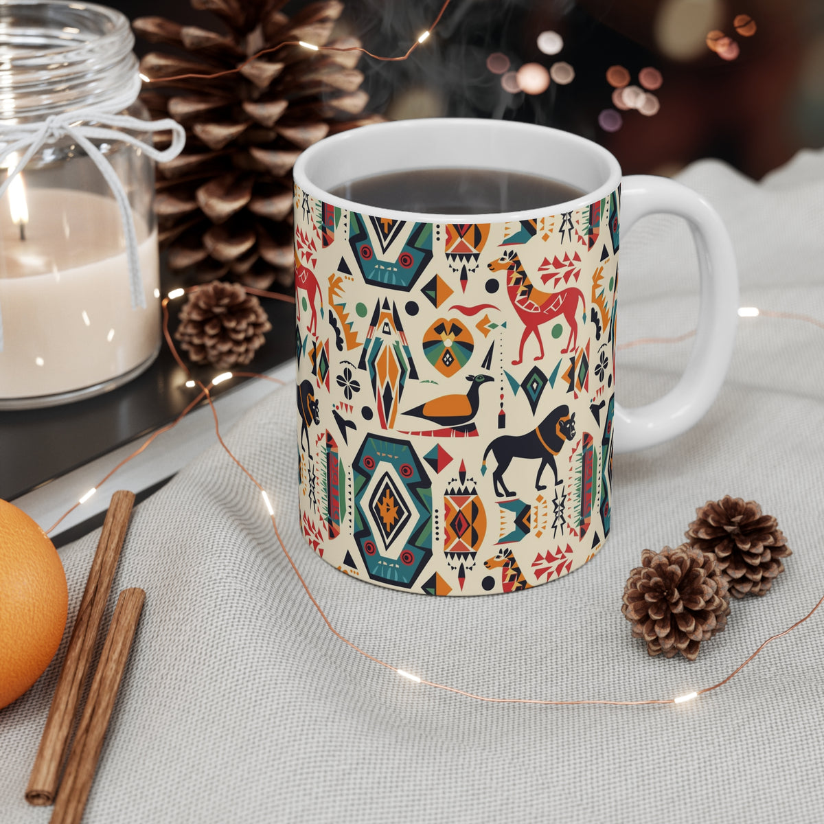 All-Over African Pattern Coffee Mug 705