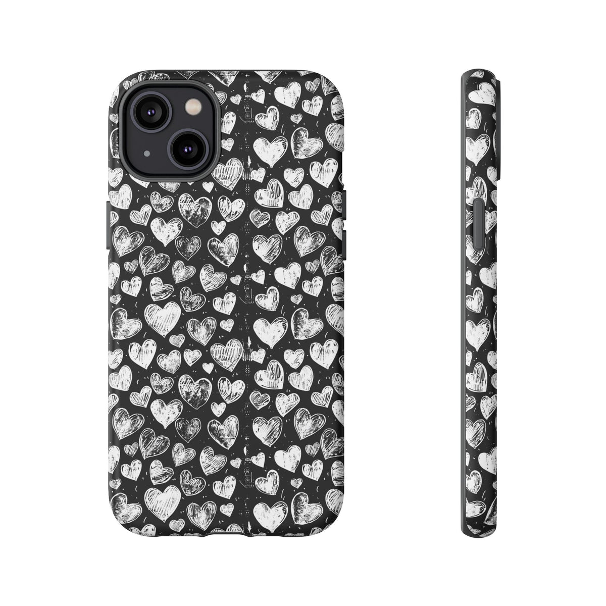 Heart Pattern Phone Case – Stylish & Loving Design for Your Device 815