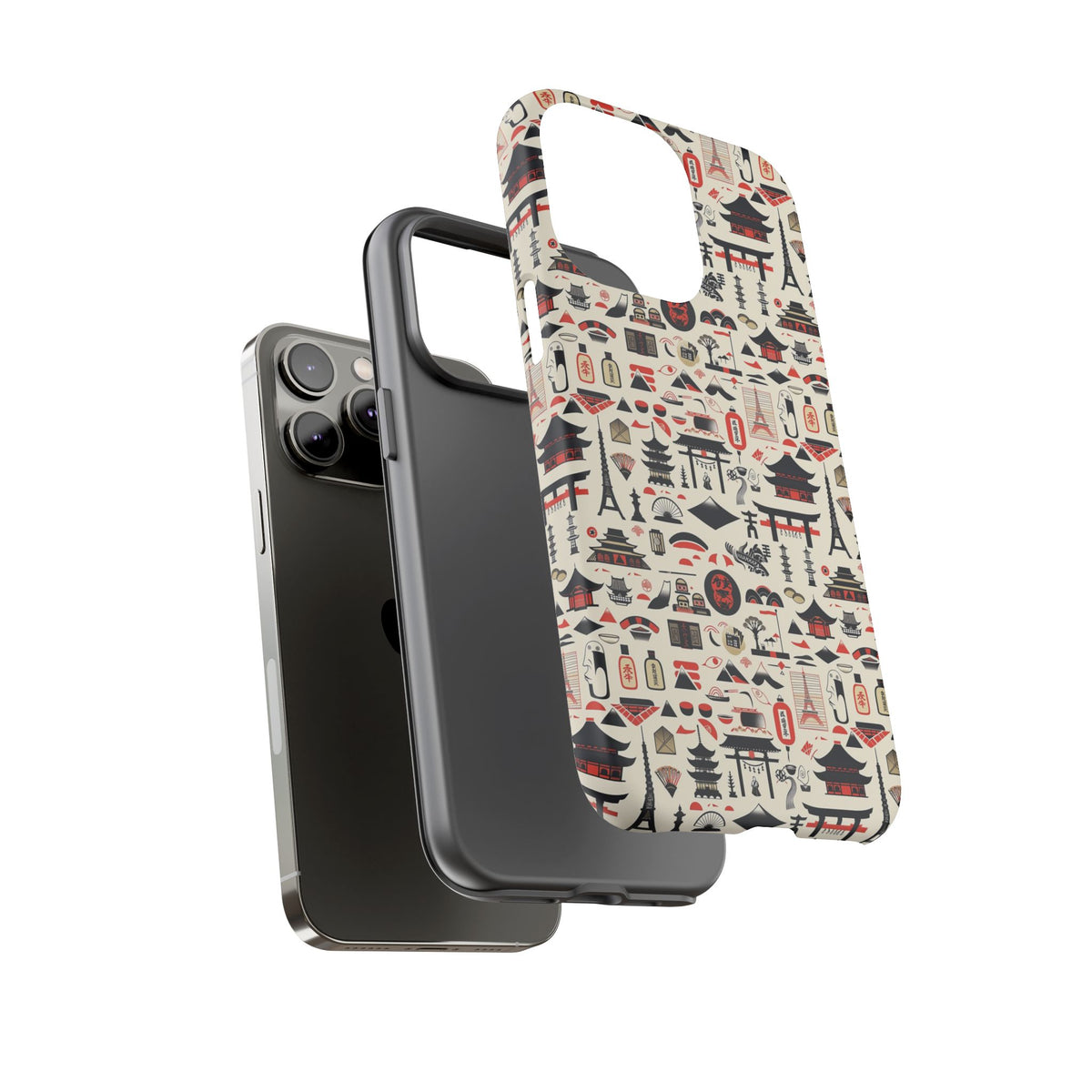 Japanese Pattern Phone Case – Elegant & Timeless Design for Your Phone 010