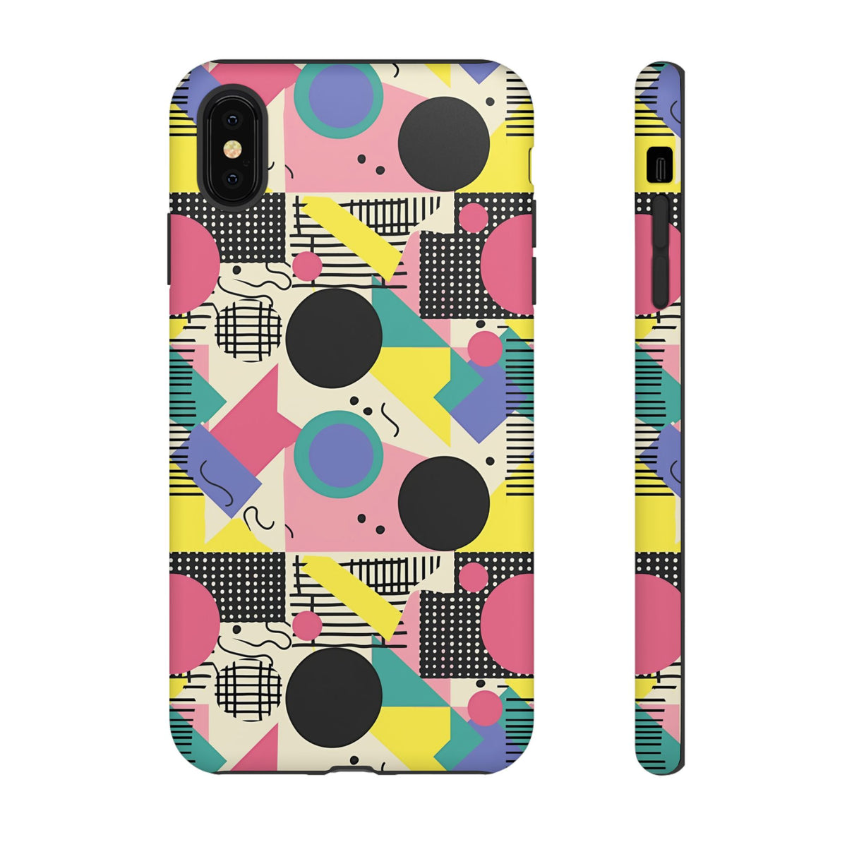 90s Themed Seamless Pattern Phone Case – Embrace Retro Style and Protection 228