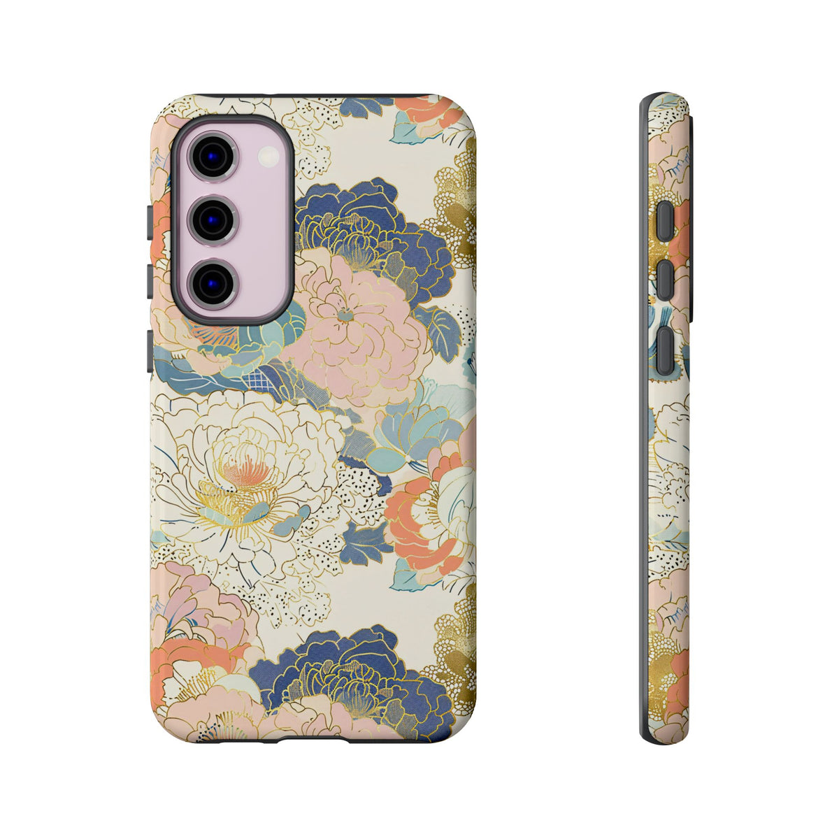 Japanese Blossom Asian Floral Design Phone Case – Elegant Floral Phone Cover 4