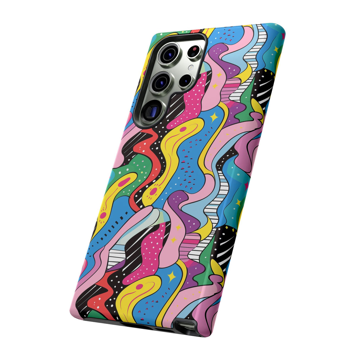 90s Themed Seamless Pattern Phone Case – Embrace Retro Style and Protection 275