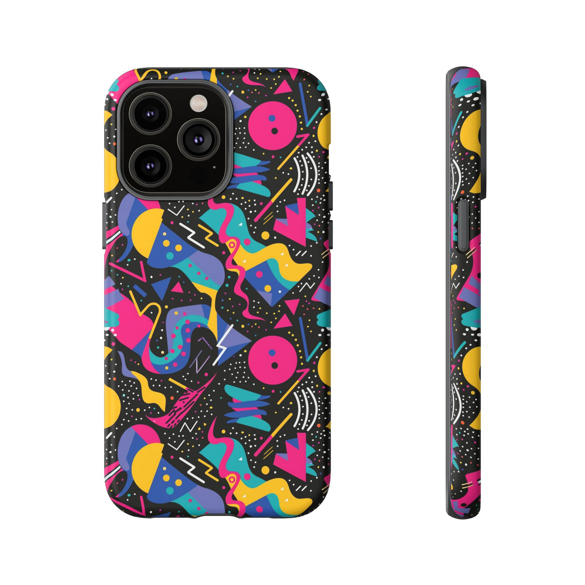 90s Themed Seamless Pattern Phone Case – Embrace Retro Style and Protection 302