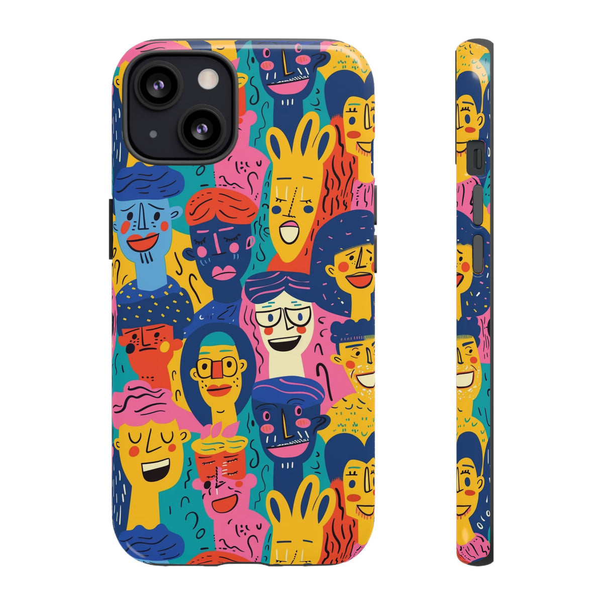 Happy Faces Phone Case – Joyful and Cheerful Design for a Bright Look 6