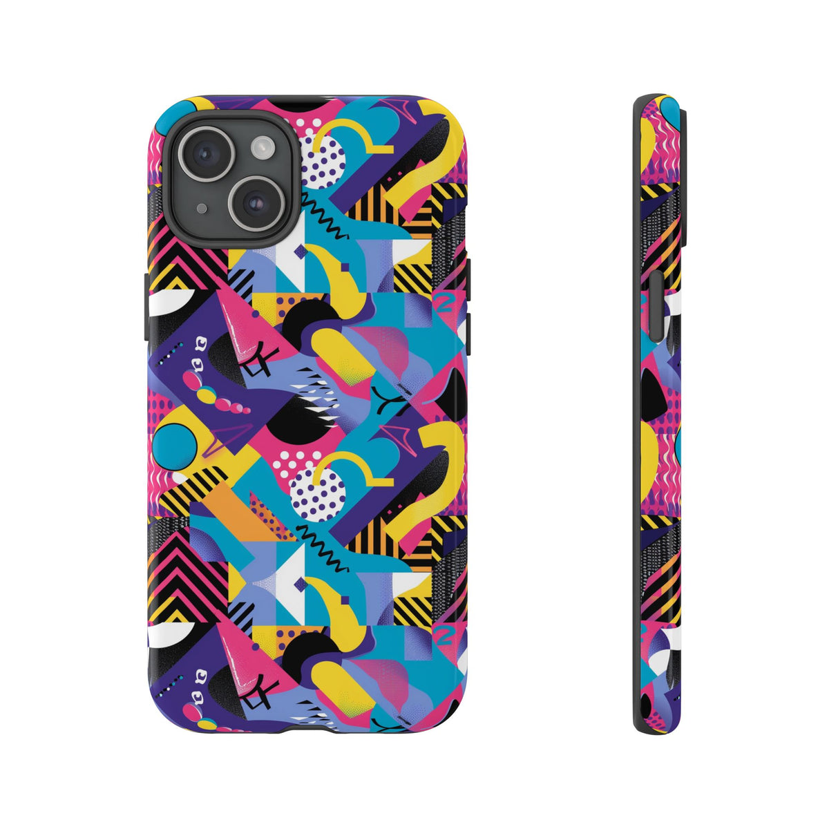90s Themed Seamless Pattern Phone Case – Embrace Retro Style and Protection 303