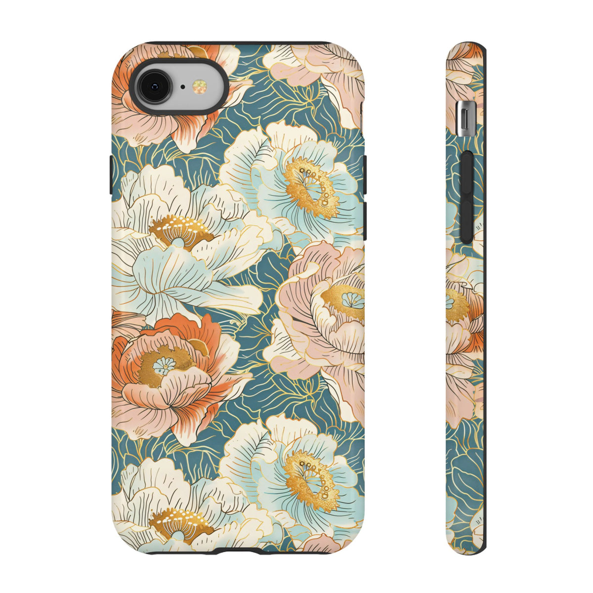 Japanese Blossom Asian Floral Design Phone Case – Elegant Floral Phone Cover 3