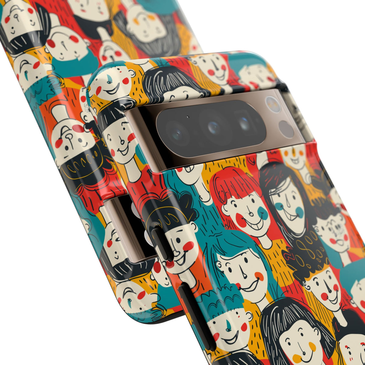 Happy Faces Phone Case – Joyful and Cheerful Design for a Bright Look 3