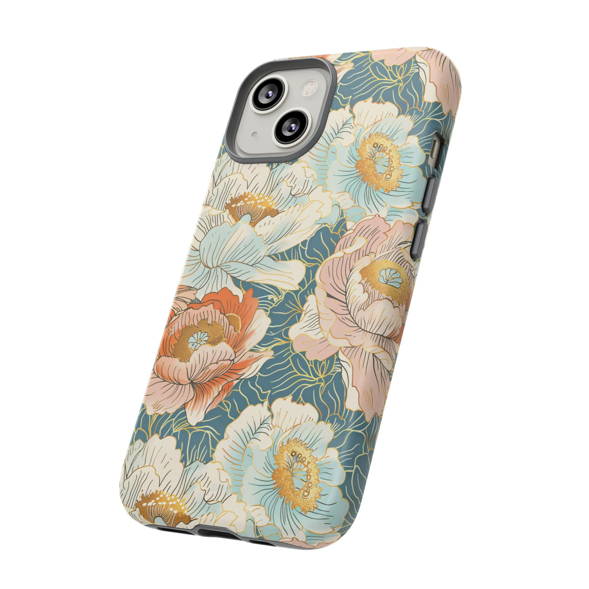 Japanese Blossom Asian Floral Design Phone Case – Elegant Floral Phone Cover 3