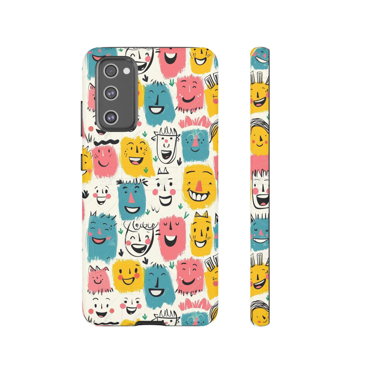 Happy Faces Phone Case – Joyful and Cheerful Design for a Bright Look