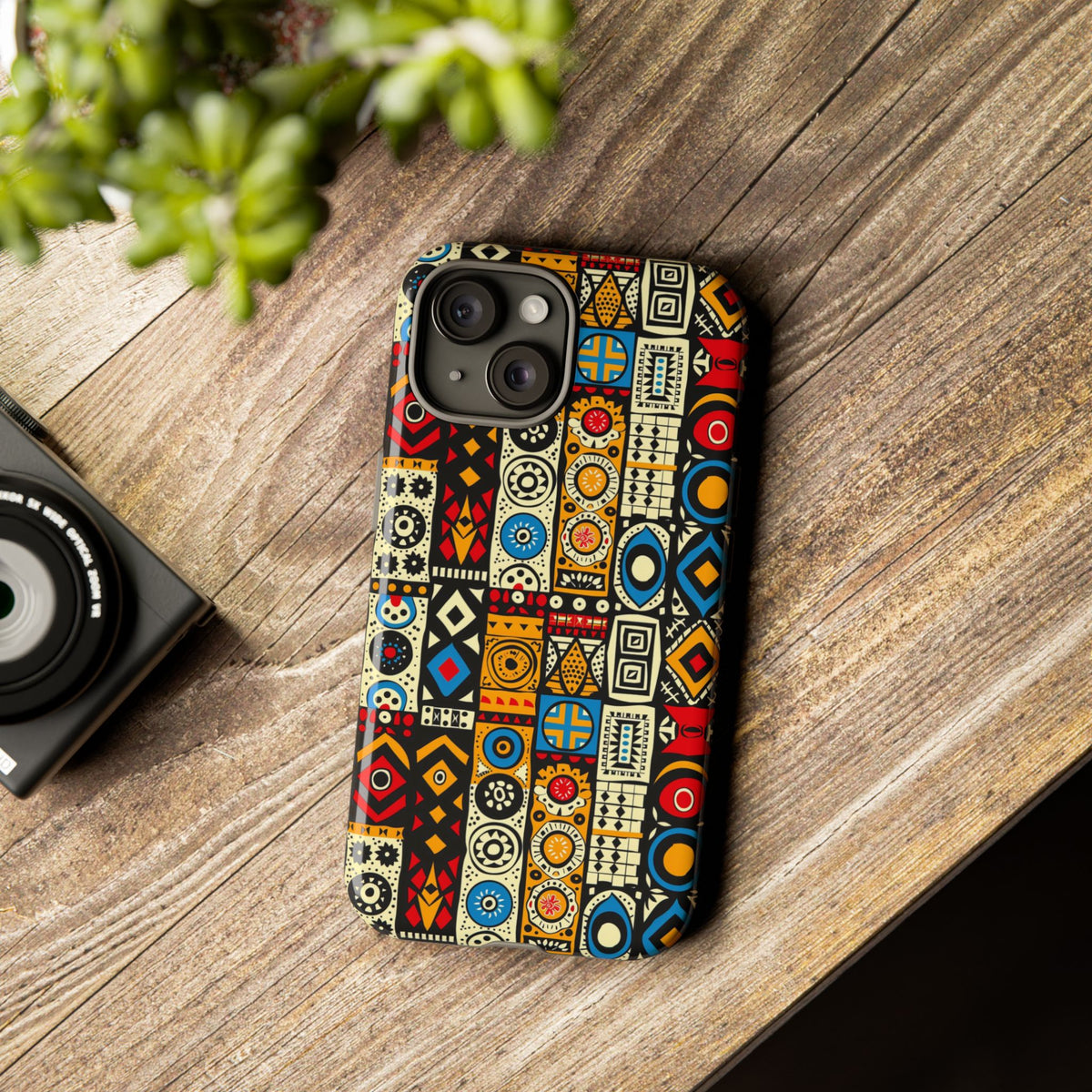 Stylish African Pattern Phone Case – Unique and Vibrant Protection 206