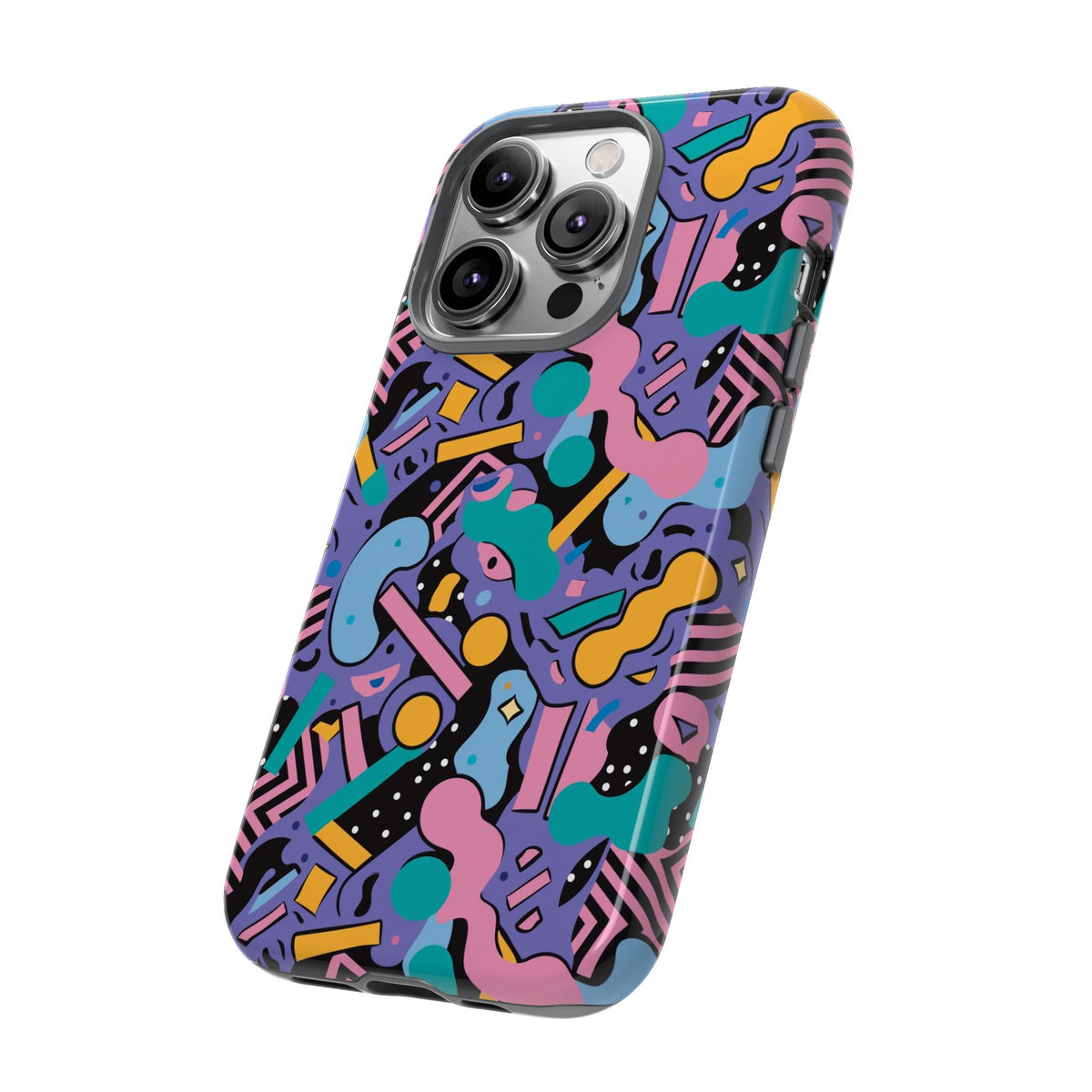 90s Themed Seamless Pattern Phone Case – Embrace Retro Style and Protection 234