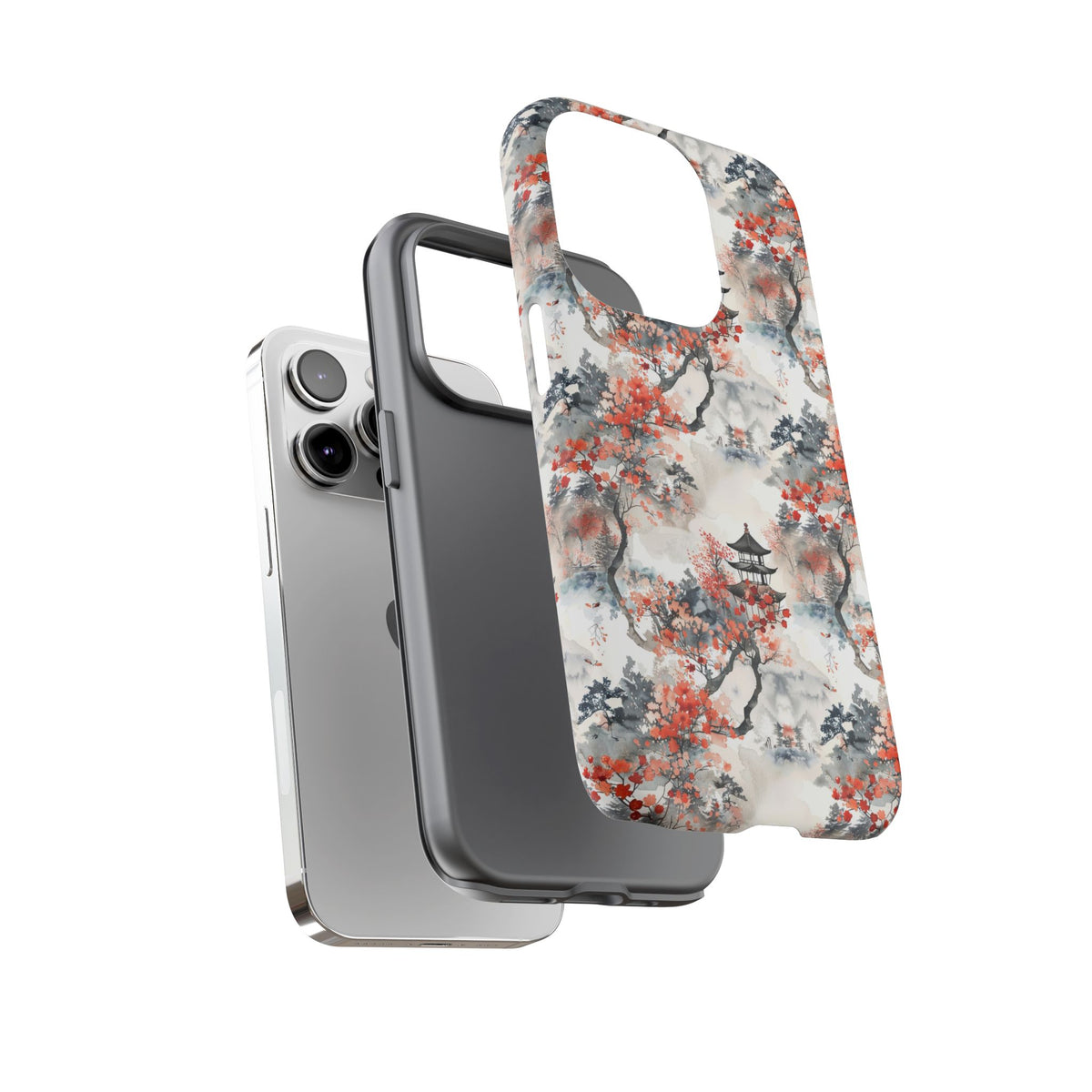 Japanese Pattern Phone Case – Elegant & Timeless Design for Your Phone 096