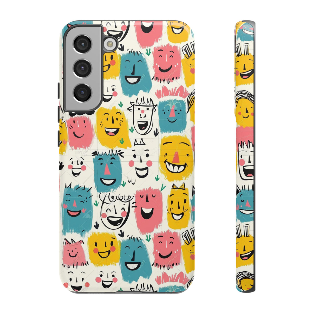 Happy Faces Phone Case – Joyful and Cheerful Design for a Bright Look